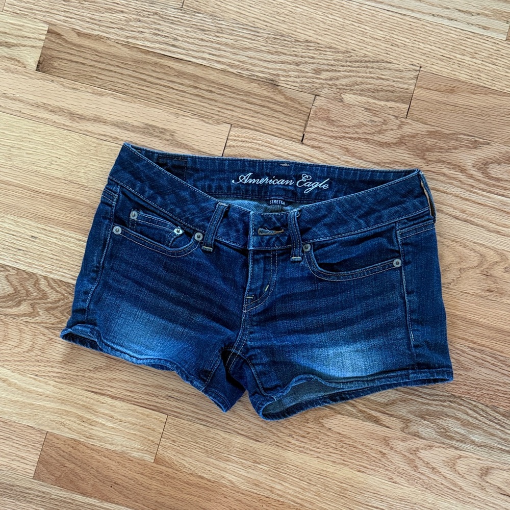 American Eagle Outfitters Dark Blue Jean Shorts